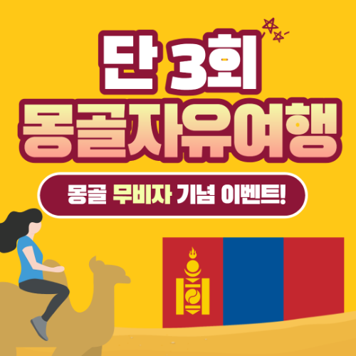 [단3회] 몽골 무사증 기념! 8일간의 자유여행